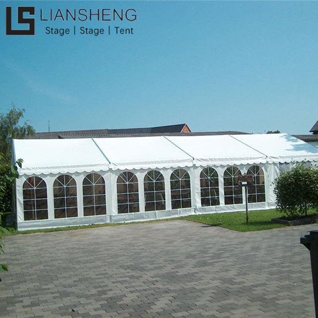 Custom White Event Wedding Party Tent with Aluminum Frame Waterproof PVC Cover 10x12 10x15 10x20 10x30 10x40 10x50