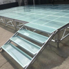 Transparent Adjustable Height Event Concert Aluminum Frame Acrylic Platform Stage