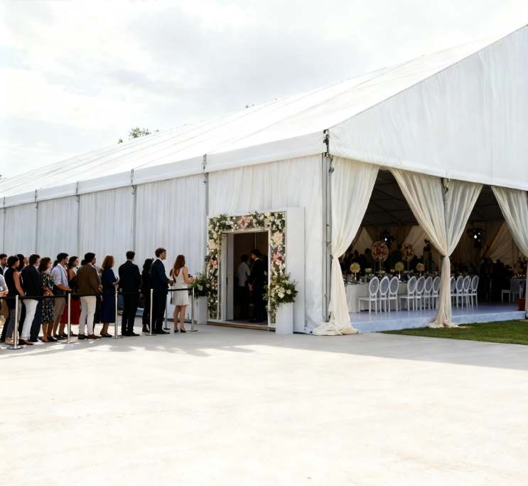 [Cloud Hall Series] 20×50m Exclusive Wedding Tent — Using Soft Light As A Brush To Weave An Undisturbed Romance