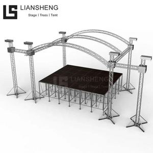 Arch Roof Curved Shape Dome Design Aluminum Alloy Material Customized Size Stage Truss for Lighting And Line Array Speaker
