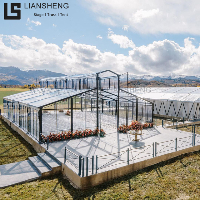 New Arrival Black Frame Outdoor Event Tent for Outdoor Banquet Atrium Tent for Sale