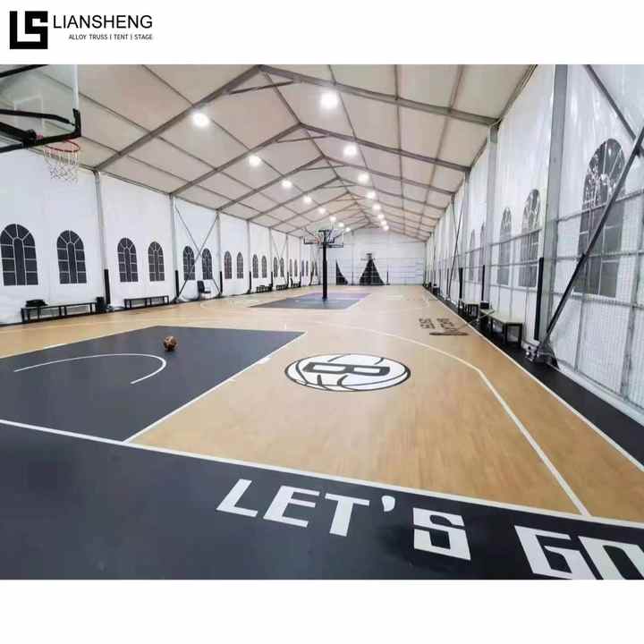 Customized Height Outdoor Large Aluminum Structure Basketball Tent Clear Padel Tennis Court Tent Hall Gym Sport Tent