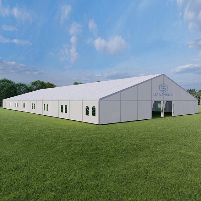 Factory Price Aluminum Structure Outdoor Windproof Tent Warehouse Large High Reinforced Aluminum Industrial Storage Tent