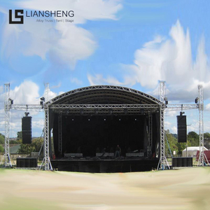 Outdoor Event Concert Event Stage Platform Arc Top Truss Aluminum Display Customized Design