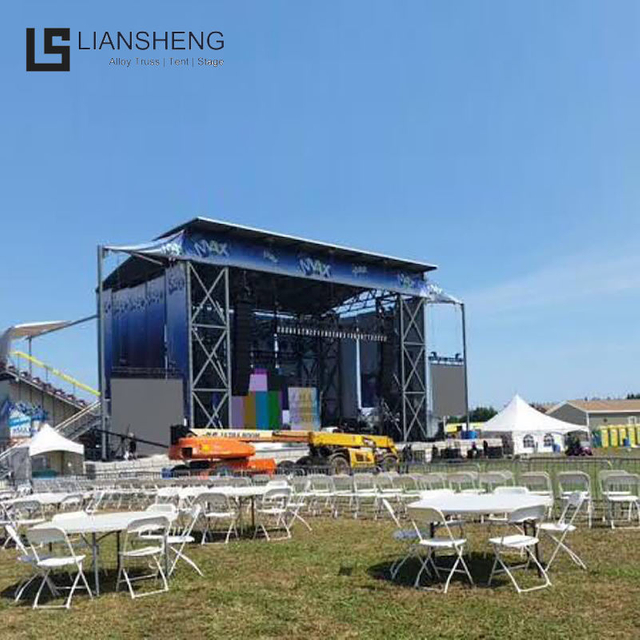Free Design Flat Top Aluminum Truss Stage System Customized Design Concert Event Outdoor Stage
