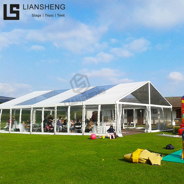 Custom White Event Wedding Party Tent with Aluminum Frame Waterproof PVC Cover 10x12 10x15 10x20 10x30 10x40 10x50