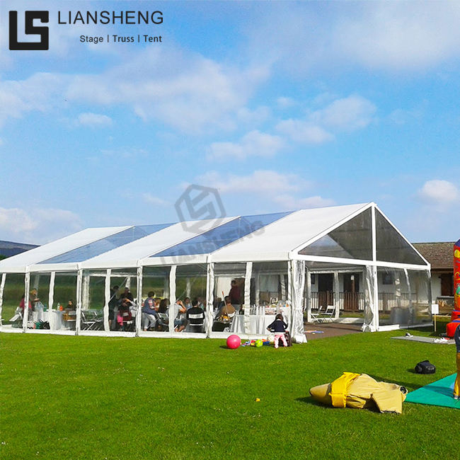 Custom White Event Wedding Party Tent with Aluminum Frame Waterproof PVC Cover 10x12 10x15 10x20 10x30 10x40 10x50