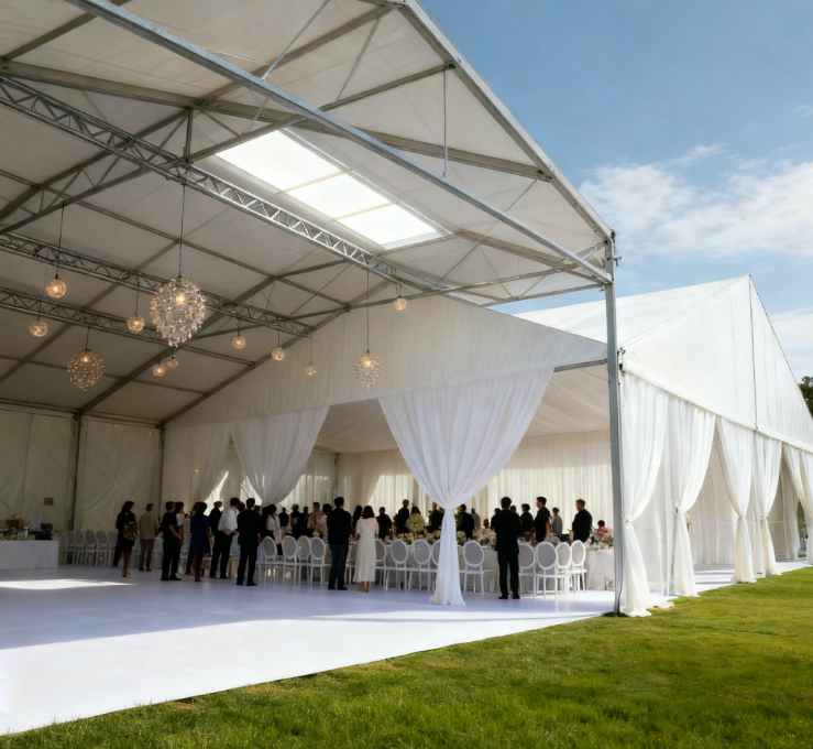 [Cloud Hall Series] 20×50m Exclusive Wedding Tent — Using Soft Light As A Brush To Weave An Undisturbed Romance