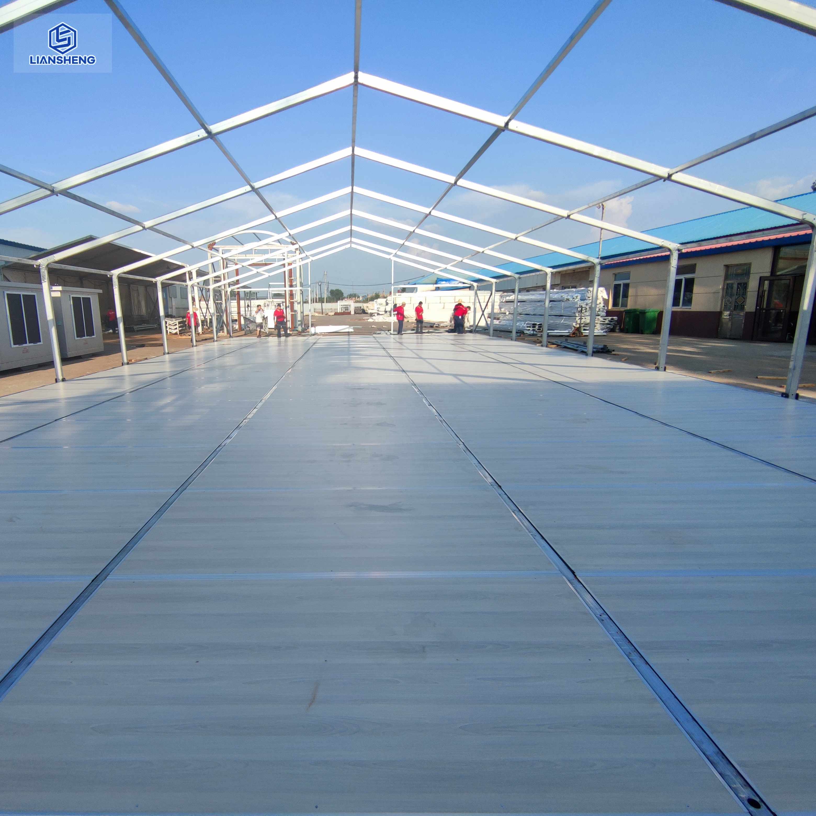 Customized Height Outdoor Large Aluminum Structure Basketball Tent Clear Padel Tennis Court Tent Hall Gym Sport Tent