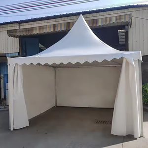 White Outdoor Portable Canopy Gazebo Beach Shade Camping Garden Pogada Tent 6x6