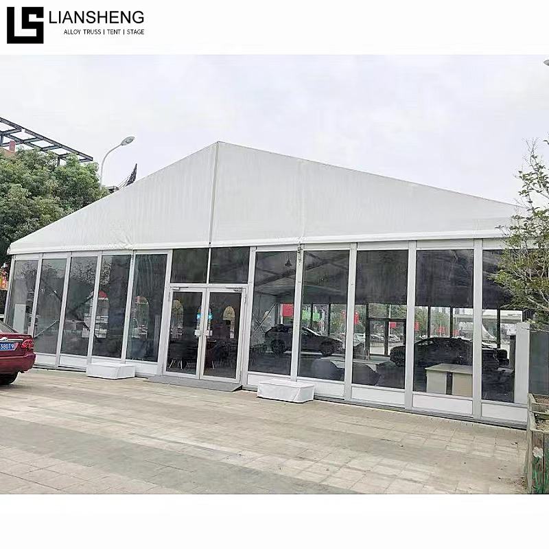 Factory Wholesale Price Outdoor Exhibition Tent Aluminum Alloy Structure Custom Tent Glass Wall Marquee Tent