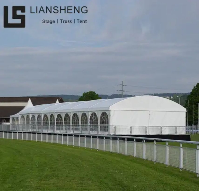 High Quality Aluminum Storage Tent Industrial Warehouse Shelter Weatherproof Quick Setup