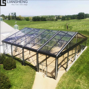 Factory Price Outdoor Tents Event Business Tent High Reinforced Aluminum Alloy Structure Glass Wall Marquee Trade Show Tent