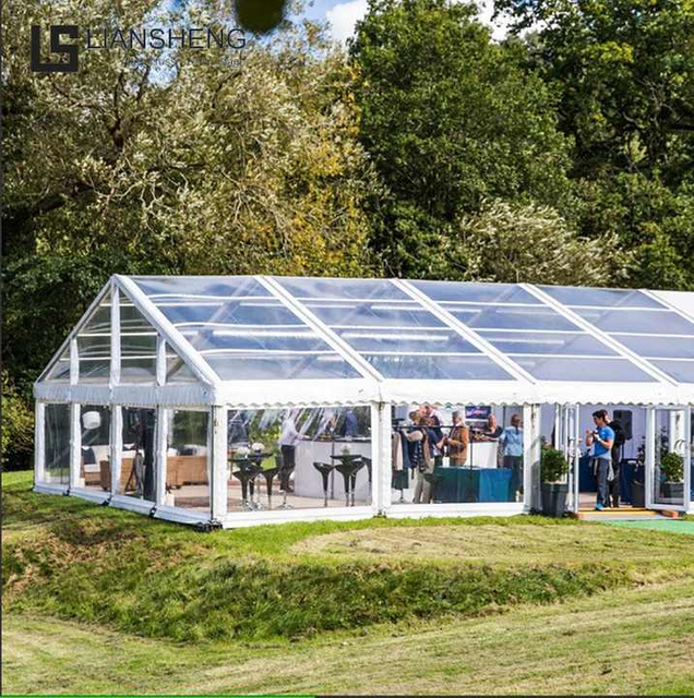 20 x 40 Outdoor Aluminum Frame Transparent Wedding Tent