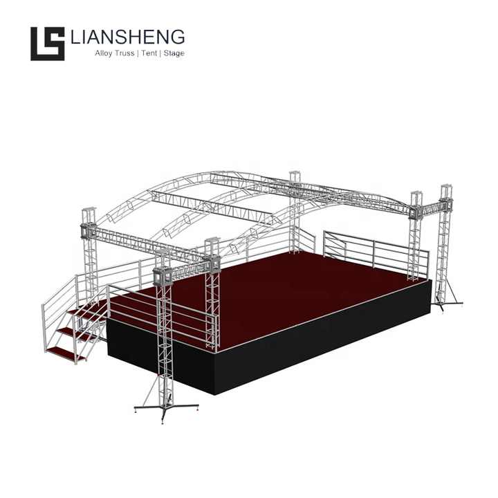 Hot Selling Wholesale Event Truss Stage Aluminum Concert Stage Podium Roof Truss Stage Display