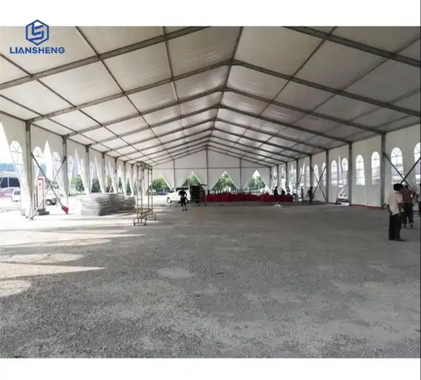 High Quality Aluminum Storage Tent Industrial Warehouse Shelter Weatherproof Quick Setup