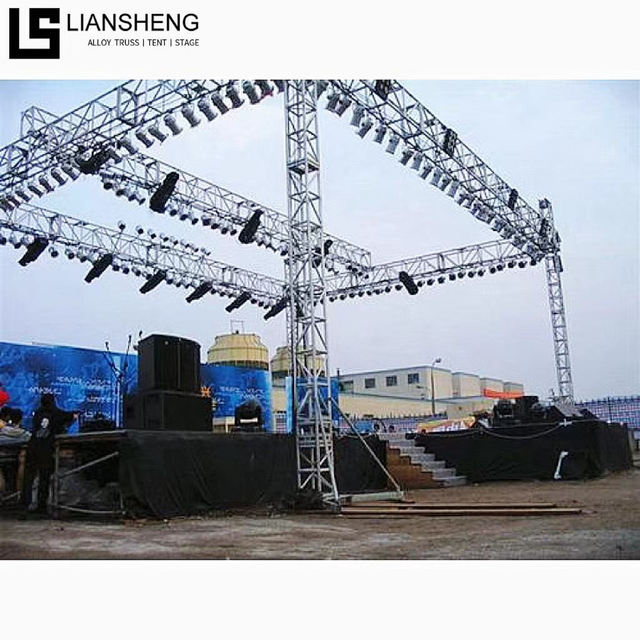 Free Design Flat Top Aluminum Truss Stage System Customized Design Concert Event Outdoor Stage
