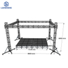 8*6*6m Flat Roof Aluminum Alloy Spigot Screw Truss Event Concert Stage Truss Structure