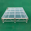 Transparent Adjustable Height Event Concert Aluminum Frame Acrylic Platform Stage