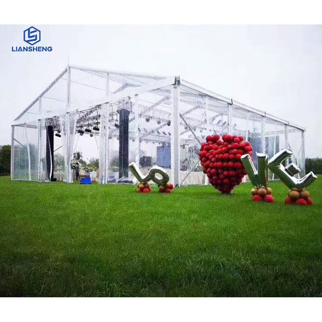 Outdoor 500 People Big Aluminum Events Tents Clear Span Transparent Church Marquee Event Tent for Sale