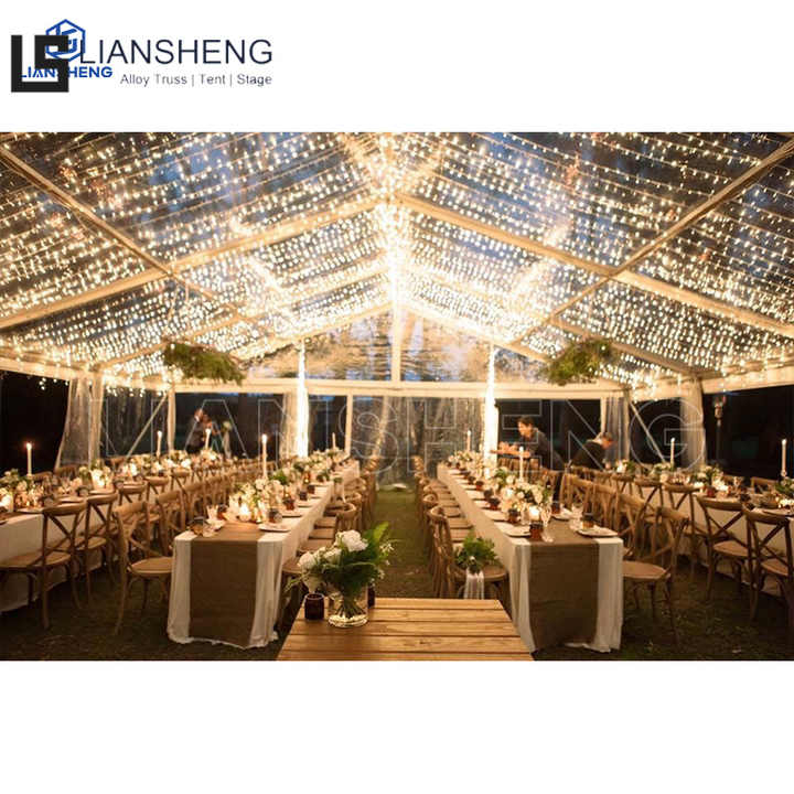 20 x 40 Outdoor Aluminum Frame Transparent Wedding Tent