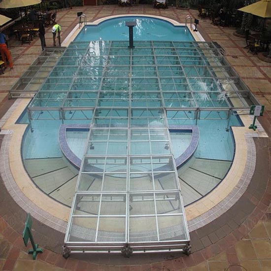 Folding Portable Glass Aluminum Alloy Wedding Stage Durable Transparent Event Stage for Party Decoration