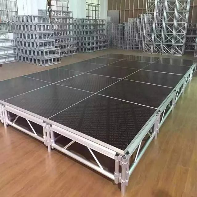 Aluminum Assembly Spigot Truss Mobile Aluminum Stage Platform Acrylic Stage for Event Wedding