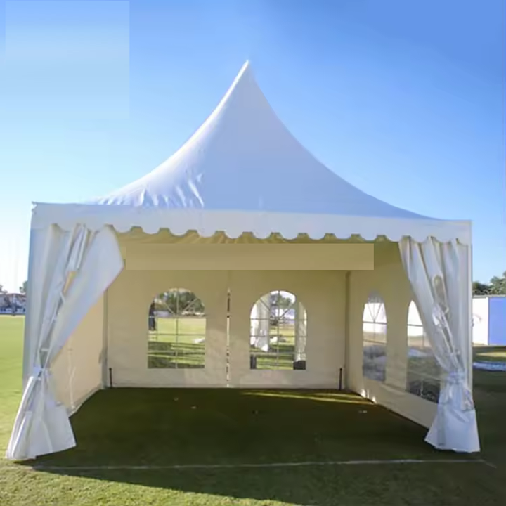 White Outdoor Portable Canopy Gazebo Beach Shade Camping Garden Pogada Tent 6x6