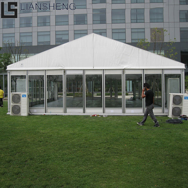 Large Outdoor 15m X 30m Aluminum Luxury Tent White Clear Trade Show Tents for Sale for Church Events