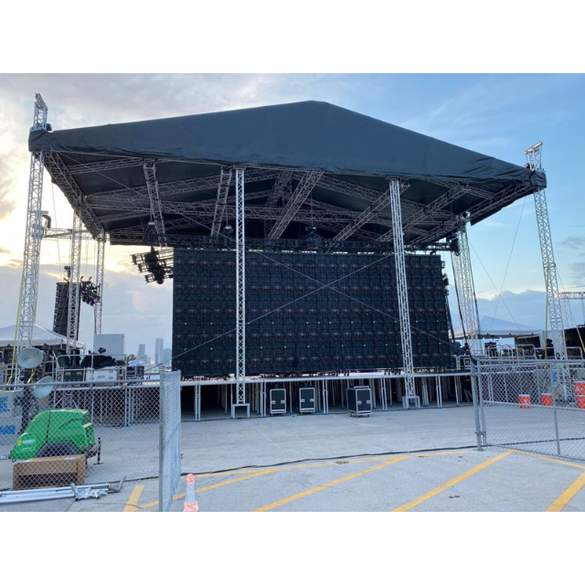 Outdoor Stage Truss System Heavy-Duty Aluminum Stage Frame for Events