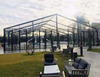 Luxury Party Wedding clear PVC Black Frame Large Tent Curved Herringbone Color Optional Aluminum Steel Frame Event Marquee Tent