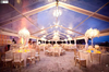 Black Frame Clear PVC Cover Aluminum Alloy Atrium Tent Wedding Party Tent for 100-500 People Outdoor Event