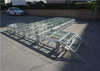 Folding Portable Glass Aluminum Alloy Wedding Stage Durable Transparent Event Stage for Party Decoration