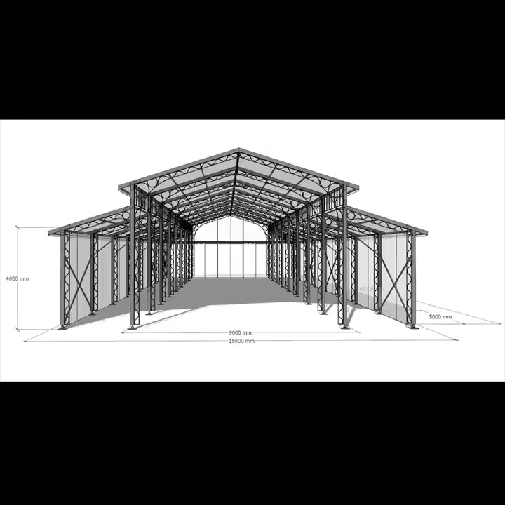 Clear Top A-Frame Transparent Space Marquee Tent Aluminum Frame Atrium Tent for Outdoor Events Wedding & Party Exhibitions