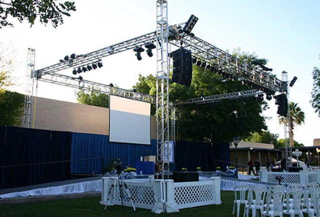 Aluminium Truss Display System Custom DJ Lights Spigot Truss OEM