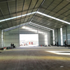 Large Industrial Warehouse Storage Tent UV-Proof PVC Waterproof Fireproof Sandwich Durable Steel Sheets Fabric Outdoor Use Logo