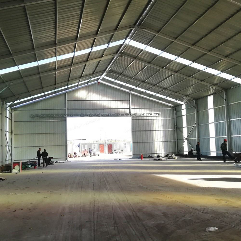 Large Industrial Warehouse Storage Tent UV-Proof PVC Waterproof Fireproof Sandwich Durable Steel Sheets Fabric Outdoor Use Logo