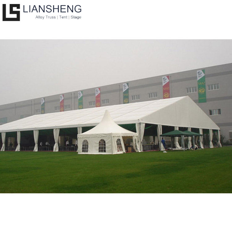 Large Outdoor 15m X 30m Aluminum Luxury Tent White Clear Trade Show Tents for Sale for Church Events