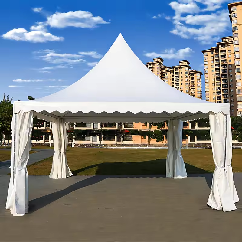 White Outdoor Portable Canopy Gazebo Beach Shade Camping Garden Pogada Tent 6x6