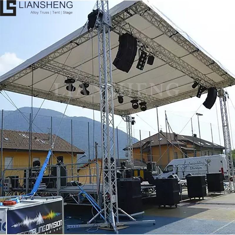 Free Design Flat Top Aluminum Truss Stage System Customized Design Concert Event Outdoor Stage