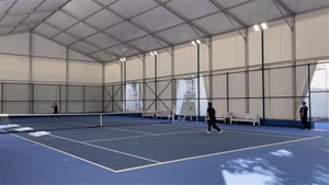 Luxury Windproof Tent Waterproof PVC Canopy Basketball Court Tent Aluminum Frame Permanent Structure Sports Tent