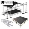 Aluminum portable Stage Platform Anti slip Concert Stage Podium Triangle Roof Truss Displays