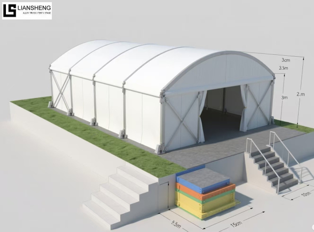 Shell Tent – Curved Aluminum Event Tent for Parties, Exhibitions & Luxury Outdoor Events