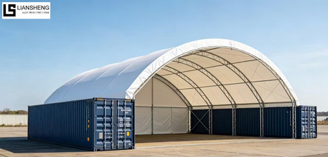 Shell Tent – Curved Aluminum Event Tent for Parties, Exhibitions & Luxury Outdoor Events