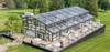 Custom Modular Aluminum Atrium Tent With Tempered Glass Wall For Shopping Mall