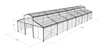 Custom Modular Aluminum Atrium Tent With Tempered Glass Wall For Shopping Mall
