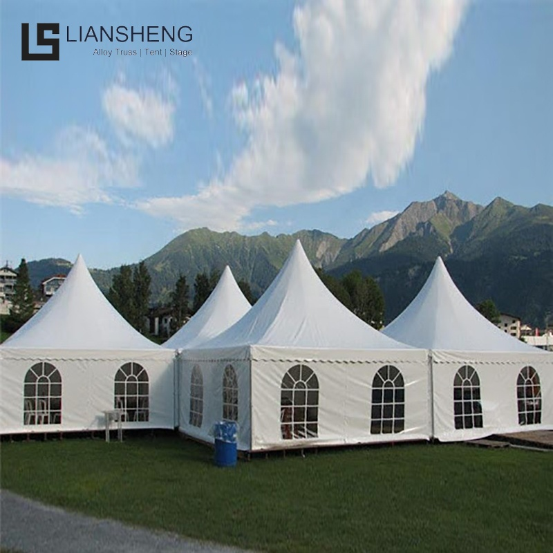 Outdoor Pagoda Tent Setup
